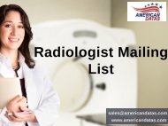 Radiologist Mailing List | Radiologist Email List | Healthcare Leads