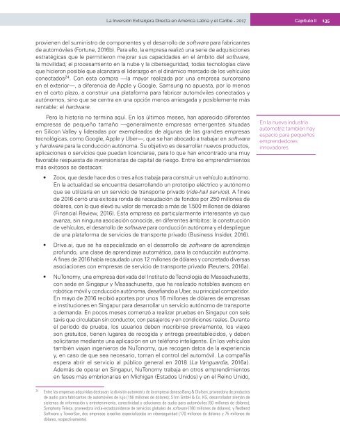 La Inversión Extranjera Directa en América Latina y el Caribe 2017