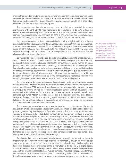 La Inversión Extranjera Directa en América Latina y el Caribe 2017