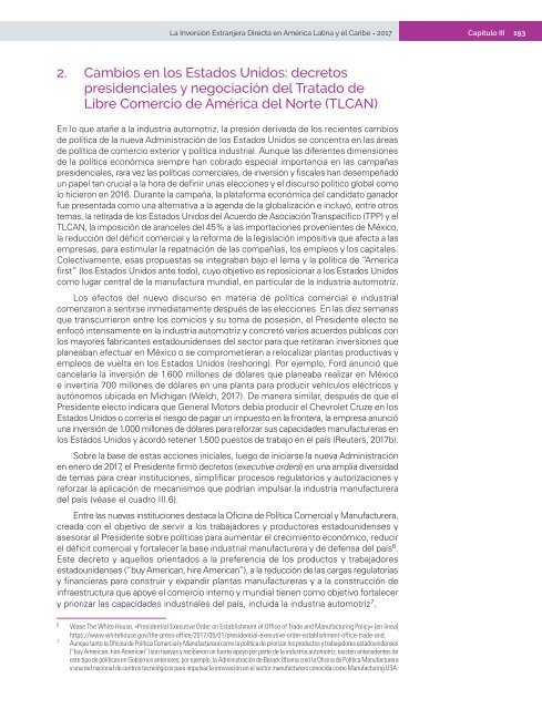 La Inversión Extranjera Directa en América Latina y el Caribe 2017