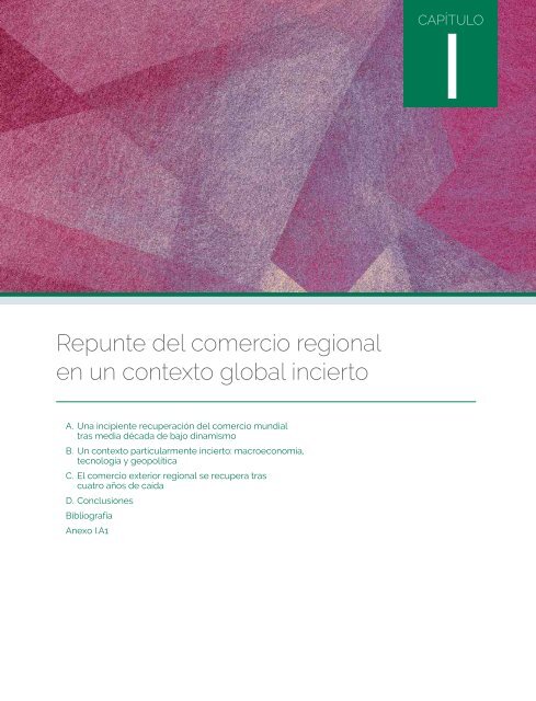 Perspectivas del Comercio Internacional de América Latina y el Caribe: recuperación en un contexto de incertidumbre