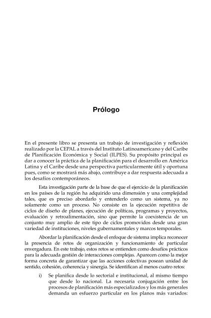 Planificación para el desarrollo en América Latina y el Caribe: enfoques, experiencias y perspectivas