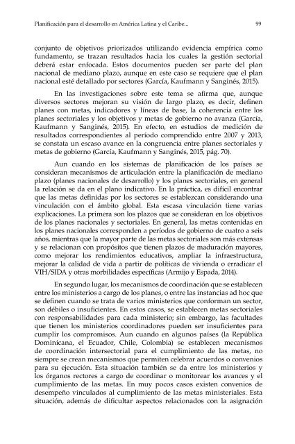 Planificación para el desarrollo en América Latina y el Caribe: enfoques, experiencias y perspectivas