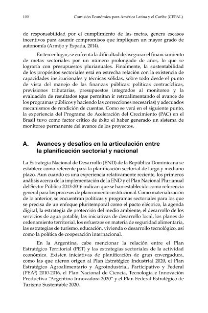 Planificación para el desarrollo en América Latina y el Caribe: enfoques, experiencias y perspectivas