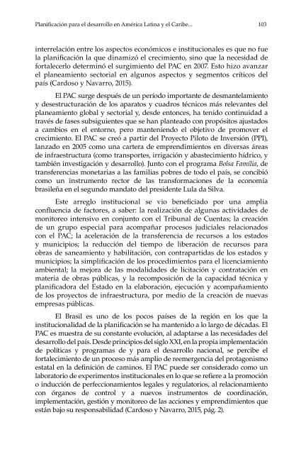 Planificación para el desarrollo en América Latina y el Caribe: enfoques, experiencias y perspectivas