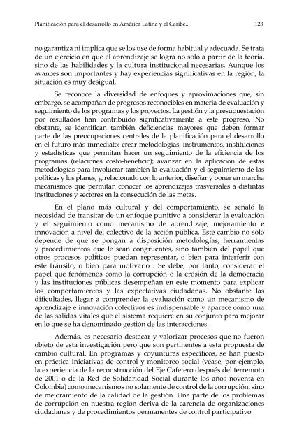 Planificación para el desarrollo en América Latina y el Caribe: enfoques, experiencias y perspectivas