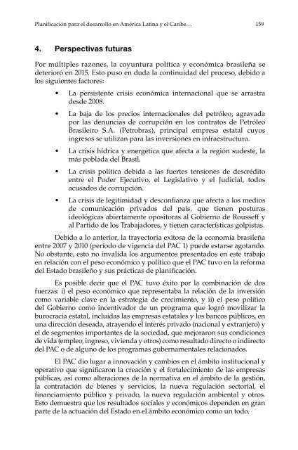 Planificación para el desarrollo en América Latina y el Caribe: enfoques, experiencias y perspectivas