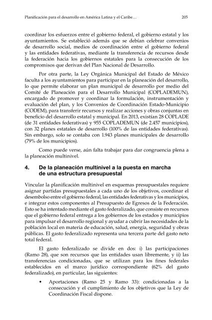 Planificación para el desarrollo en América Latina y el Caribe: enfoques, experiencias y perspectivas