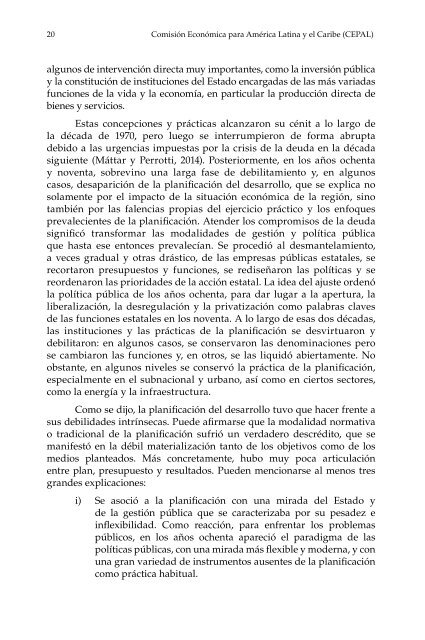 Planificación para el desarrollo en América Latina y el Caribe: enfoques, experiencias y perspectivas