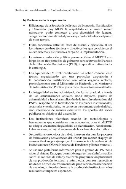 Planificación para el desarrollo en América Latina y el Caribe: enfoques, experiencias y perspectivas