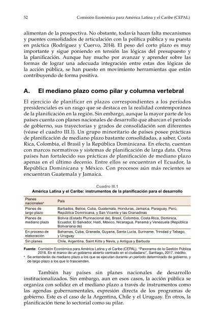 Planificación para el desarrollo en América Latina y el Caribe: enfoques, experiencias y perspectivas