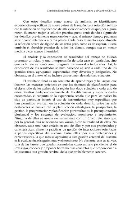 Planificación para el desarrollo en América Latina y el Caribe: enfoques, experiencias y perspectivas