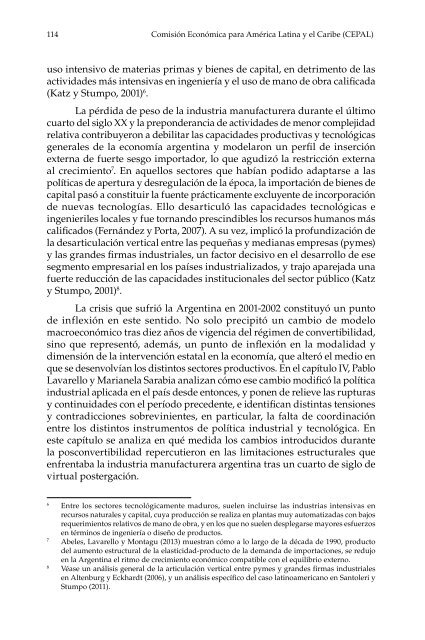 Manufactura y cambio estructural: aportes para pensar la política industrial en la Argentina