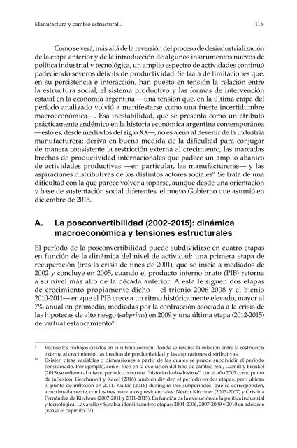 Manufactura y cambio estructural: aportes para pensar la política industrial en la Argentina