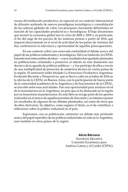 Manufactura y cambio estructural: aportes para pensar la política industrial en la Argentina