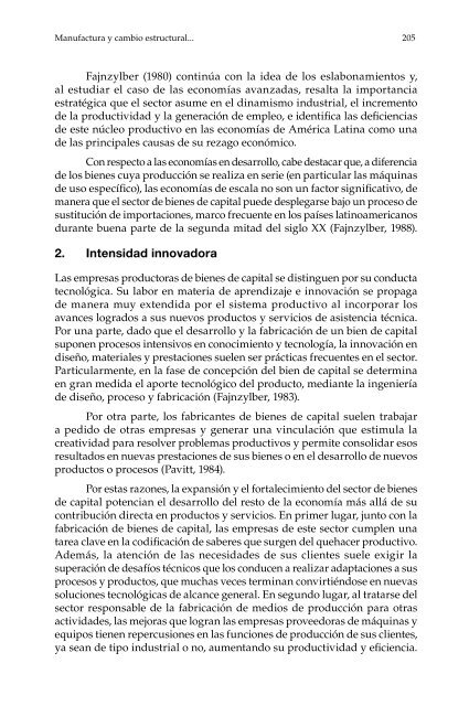 Manufactura y cambio estructural: aportes para pensar la política industrial en la Argentina