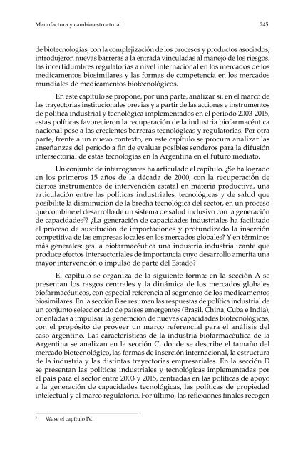 Manufactura y cambio estructural: aportes para pensar la política industrial en la Argentina