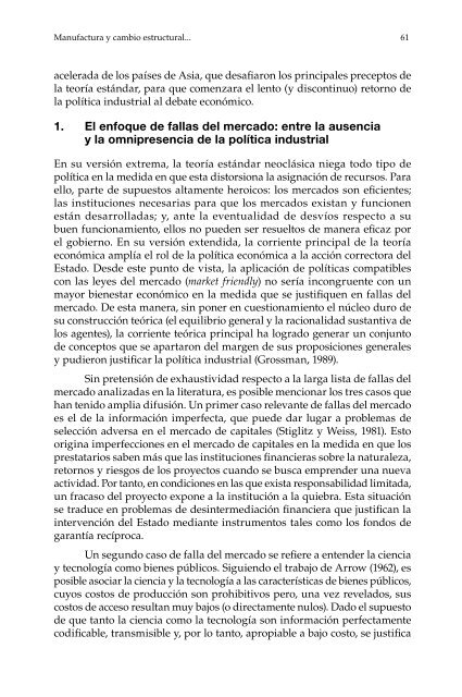 Manufactura y cambio estructural: aportes para pensar la política industrial en la Argentina