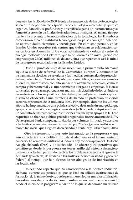 Manufactura y cambio estructural: aportes para pensar la política industrial en la Argentina