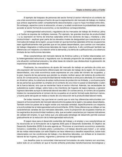 Empleo en América Latina y el Caribe. Textos seleccionados 2006-2017