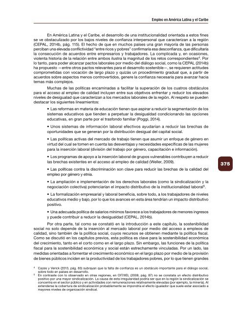 Empleo en América Latina y el Caribe. Textos seleccionados 2006-2017