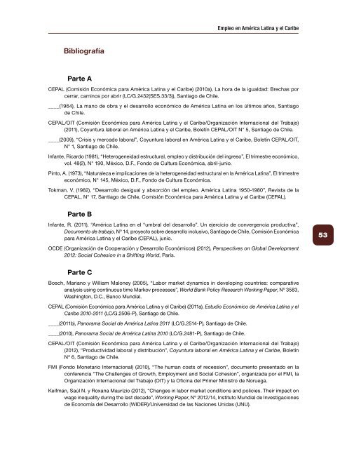 Empleo en América Latina y el Caribe. Textos seleccionados 2006-2017