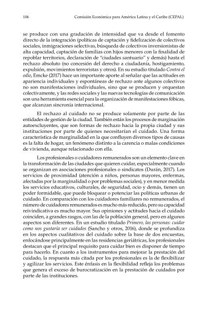 ¿Quién cuida en la ciudad?: aportes para políticas urbanas de igualdad