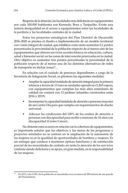 ¿Quién cuida en la ciudad?: aportes para políticas urbanas de igualdad