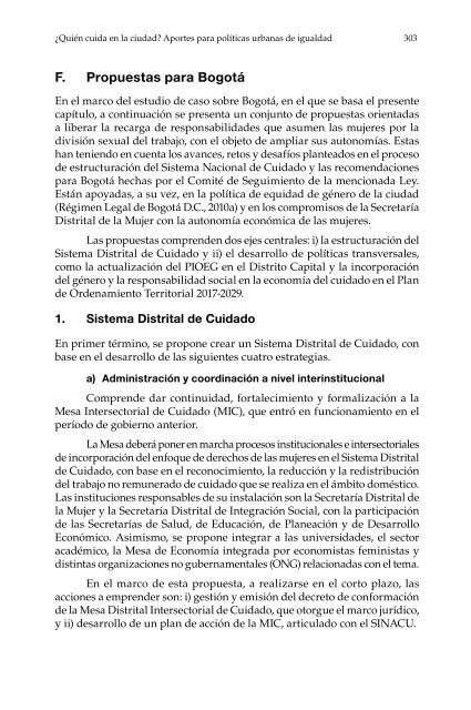 ¿Quién cuida en la ciudad?: aportes para políticas urbanas de igualdad