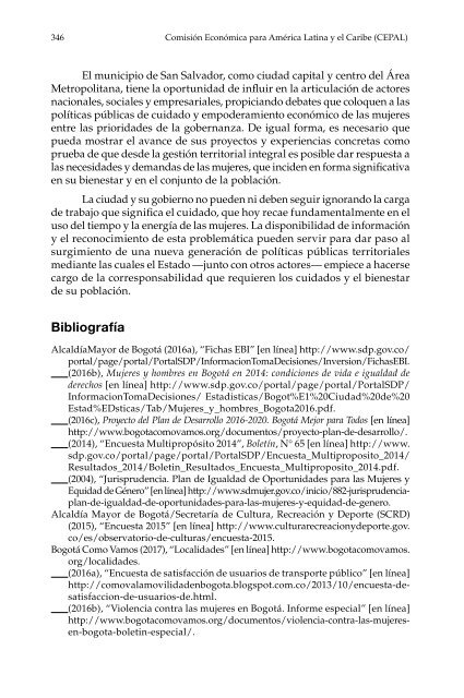 ¿Quién cuida en la ciudad?: aportes para políticas urbanas de igualdad