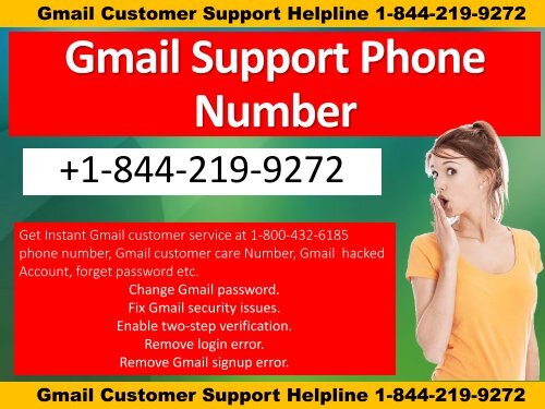 Gmail Password Recovery Helpline Number +1-844-219-9272 USA