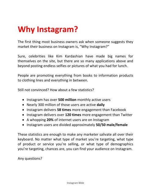 Instagram Guide - How To Get Instagram Traffic