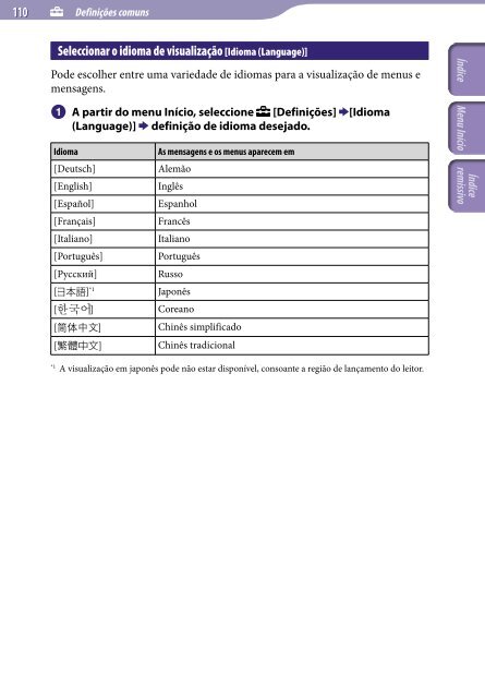 Sony NWZ-A845 - NWZ-A845 Consignes d&rsquo;utilisation Portugais