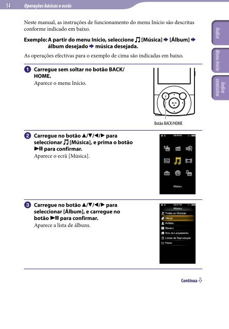 Sony NWZ-A845 - NWZ-A845 Consignes d&rsquo;utilisation Portugais