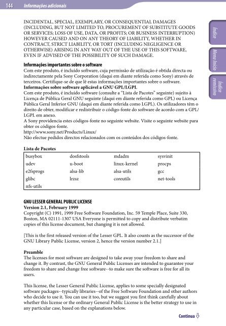 Sony NWZ-A845 - NWZ-A845 Consignes d&rsquo;utilisation Portugais