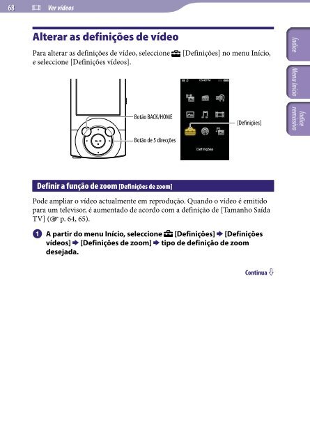 Sony NWZ-A845 - NWZ-A845 Consignes d&rsquo;utilisation Portugais