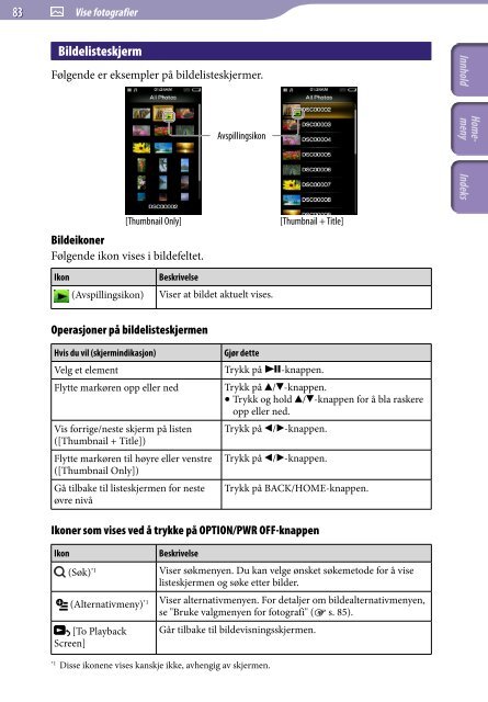 Sony NWZ-A845 - NWZ-A845 Consignes d&rsquo;utilisation Norv&eacute;gien