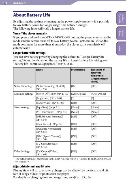 Sony NWZ-A845 - NWZ-A845 Consignes d&rsquo;utilisation Anglais