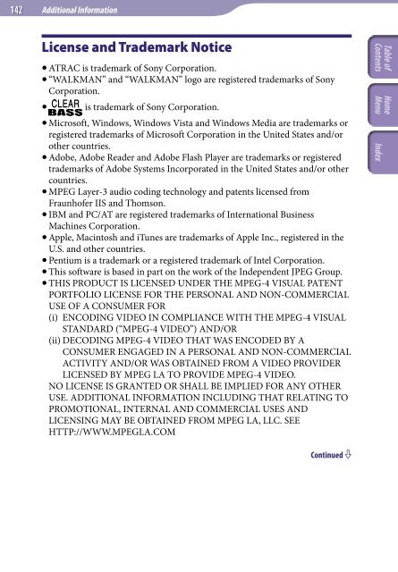 Sony NWZ-A845 - NWZ-A845 Consignes d&rsquo;utilisation Anglais