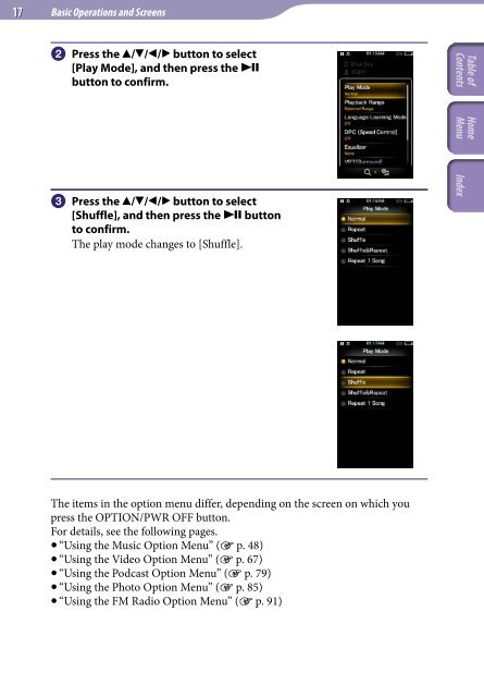 Sony NWZ-A845 - NWZ-A845 Consignes d&rsquo;utilisation Anglais