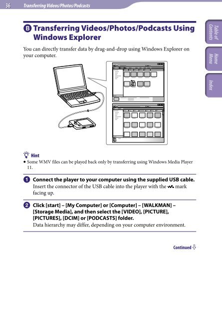 Sony NWZ-A845 - NWZ-A845 Consignes d&rsquo;utilisation Anglais