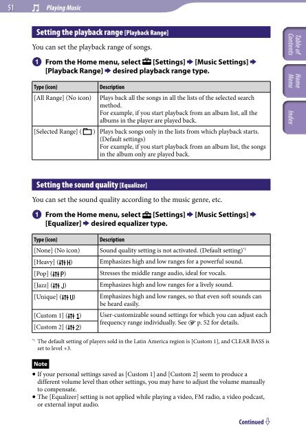 Sony NWZ-A845 - NWZ-A845 Consignes d&rsquo;utilisation Anglais