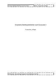 Erweiterte Stahlbaubibliothek nach Eurocode 3 - EuroCode Templates