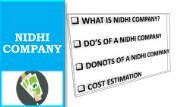 What is Nidhi Limited, Nidhi Company Registration, Nidhi Companies Act