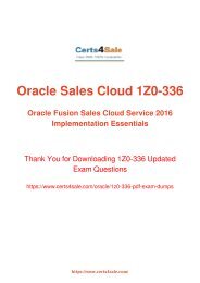 [2017] 1z0-336 Exam Material - Oracle 1z0-336 Dumps