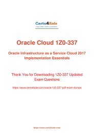 [2017] 1Z0-337 Exam Material - Oracle 1Z0-337 Dumps