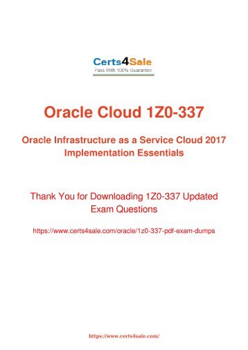 [2017] 1Z0-337 Exam Material - Oracle 1Z0-337 Dumps