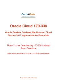 [2017] 1z0-338 Exam Material - Oracle 1z0-338 Dumps