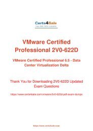 [2017] 2V0-622D Exam Material - VMware 2V0-622D Dumps