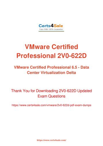 [2017] 2V0-622D Exam Material - VMware 2V0-622D Dumps